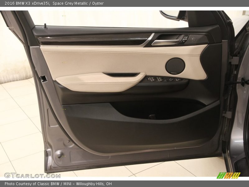Space Grey Metallic / Oyster 2016 BMW X3 xDrive35i