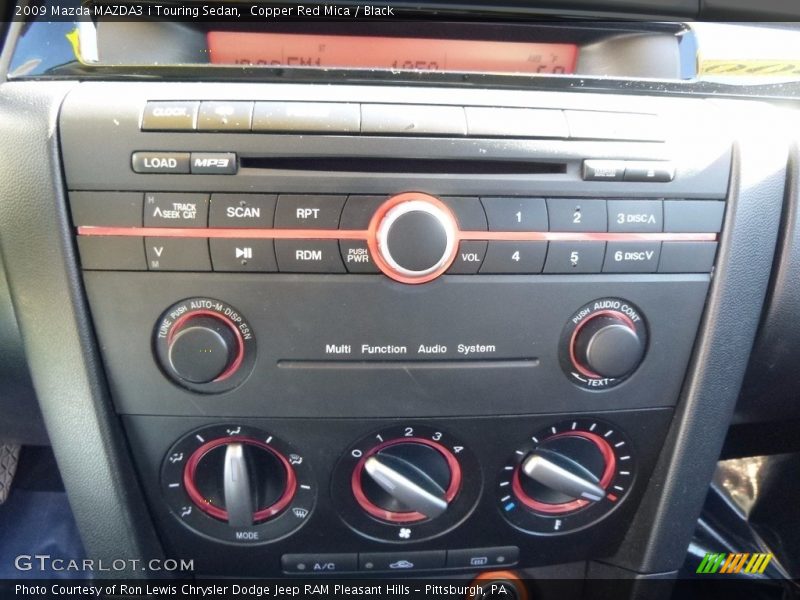 Copper Red Mica / Black 2009 Mazda MAZDA3 i Touring Sedan