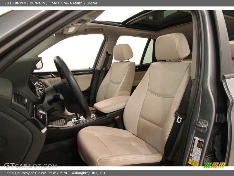Space Grey Metallic / Oyster 2016 BMW X3 xDrive35i