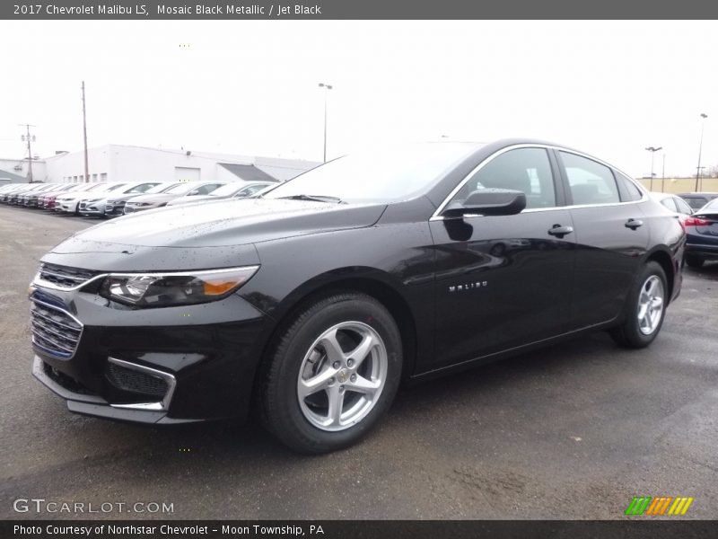 Mosaic Black Metallic / Jet Black 2017 Chevrolet Malibu LS