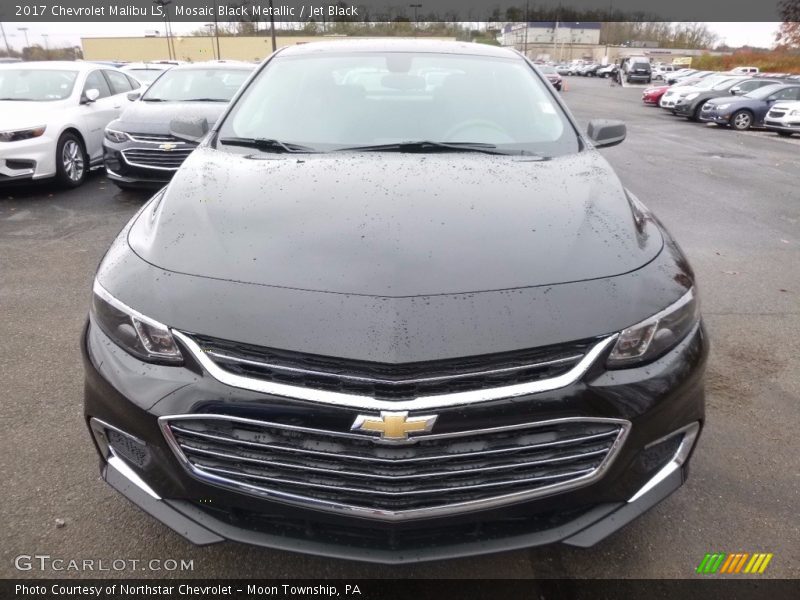 Mosaic Black Metallic / Jet Black 2017 Chevrolet Malibu LS