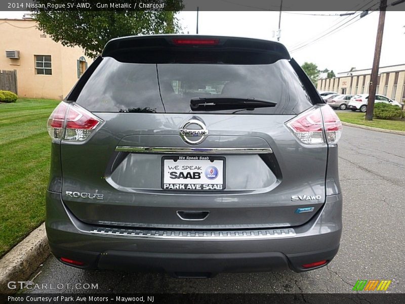 Gun Metallic / Charcoal 2014 Nissan Rogue SV AWD