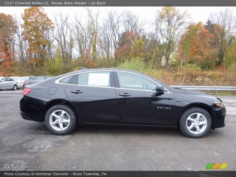 Mosaic Black Metallic / Jet Black 2017 Chevrolet Malibu LS