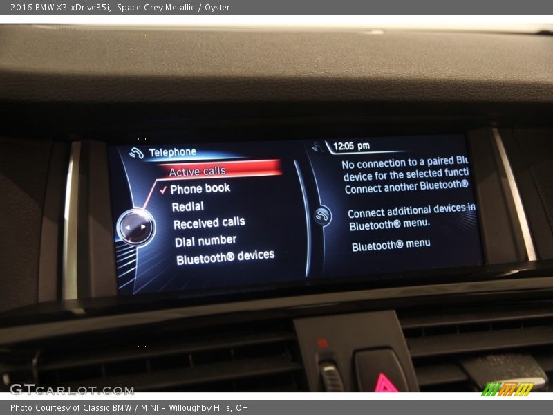 Space Grey Metallic / Oyster 2016 BMW X3 xDrive35i