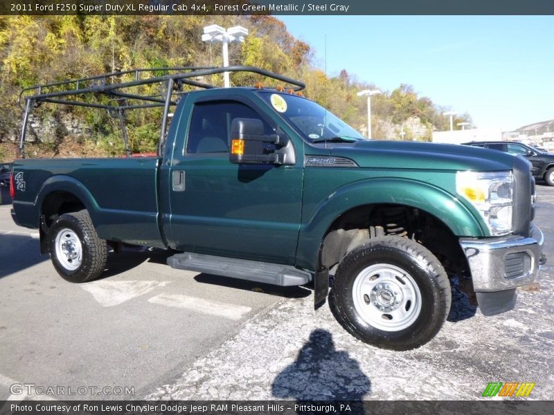 Forest Green Metallic / Steel Gray 2011 Ford F250 Super Duty XL Regular Cab 4x4
