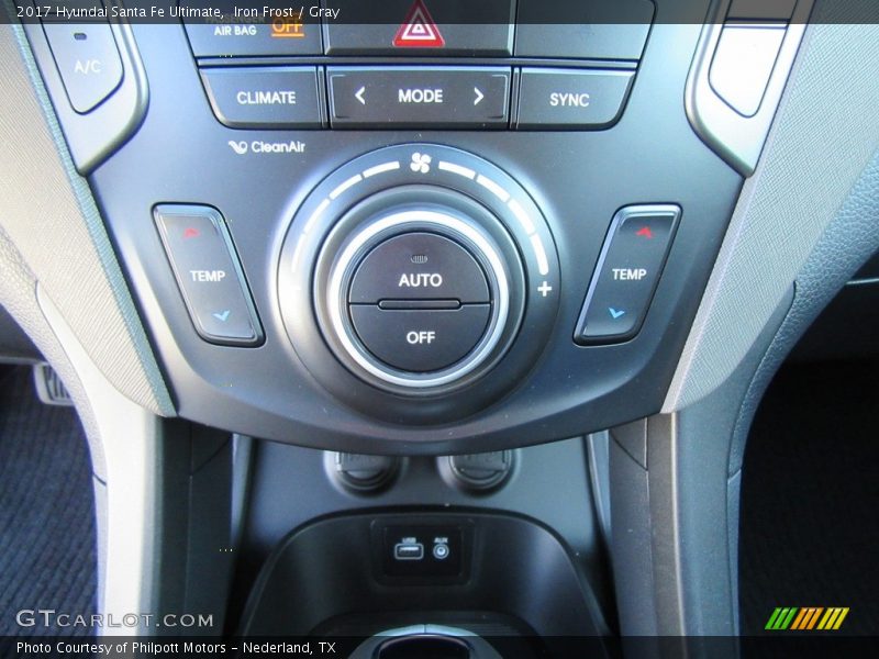 Iron Frost / Gray 2017 Hyundai Santa Fe Ultimate
