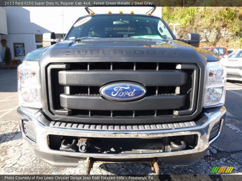 Forest Green Metallic / Steel Gray 2011 Ford F250 Super Duty XL Regular Cab 4x4