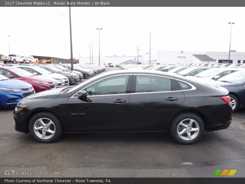 Mosaic Black Metallic / Jet Black 2017 Chevrolet Malibu LS