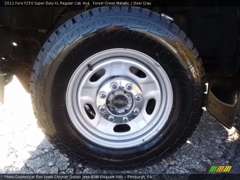 Forest Green Metallic / Steel Gray 2011 Ford F250 Super Duty XL Regular Cab 4x4