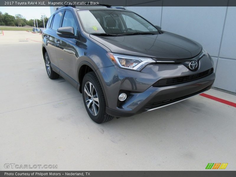Magnetic Gray Metallic / Black 2017 Toyota RAV4 XLE