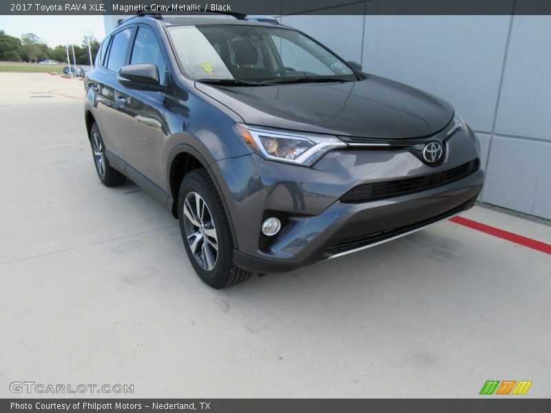 Magnetic Gray Metallic / Black 2017 Toyota RAV4 XLE