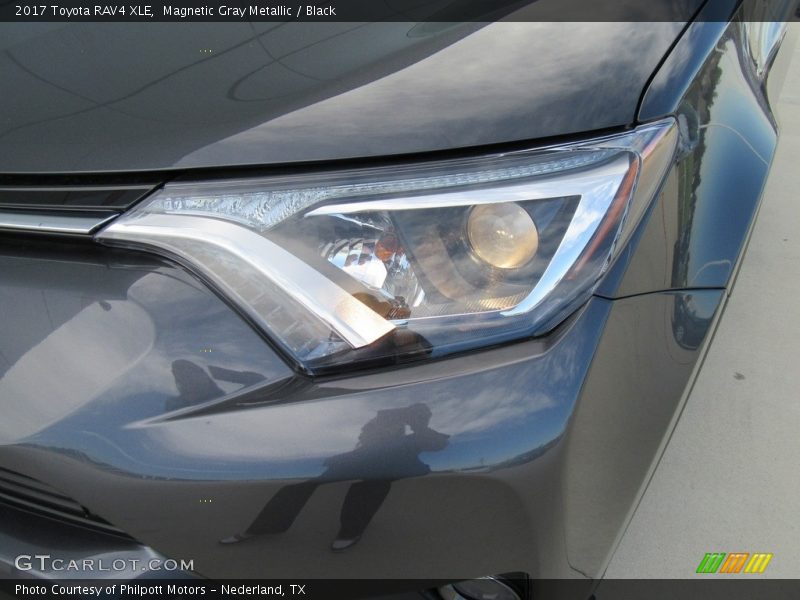 Magnetic Gray Metallic / Black 2017 Toyota RAV4 XLE