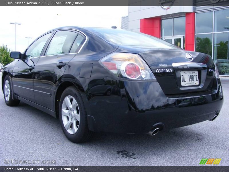 Super Black / Blond 2009 Nissan Altima 2.5 SL
