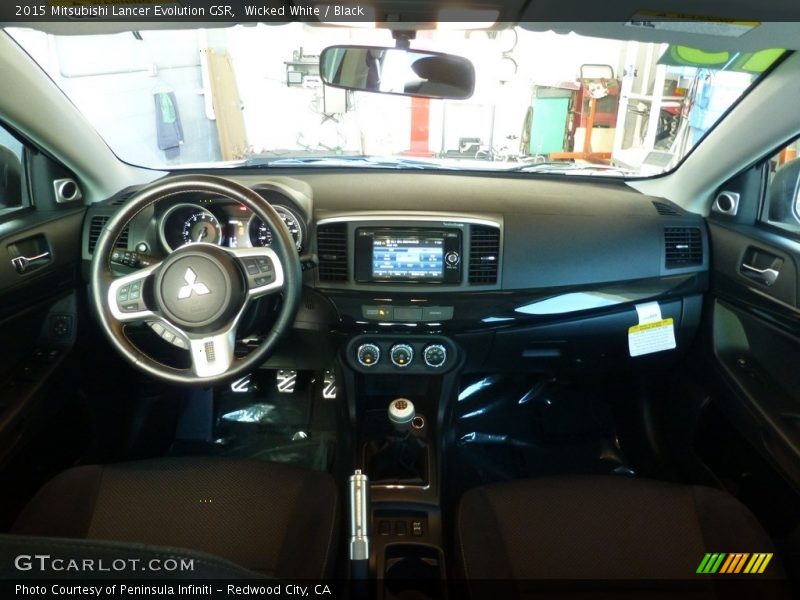 Wicked White / Black 2015 Mitsubishi Lancer Evolution GSR