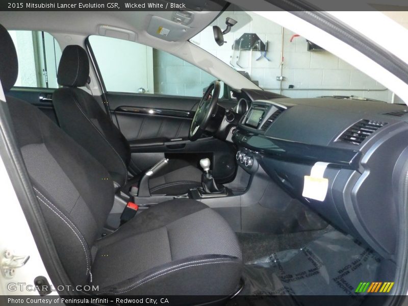 Wicked White / Black 2015 Mitsubishi Lancer Evolution GSR