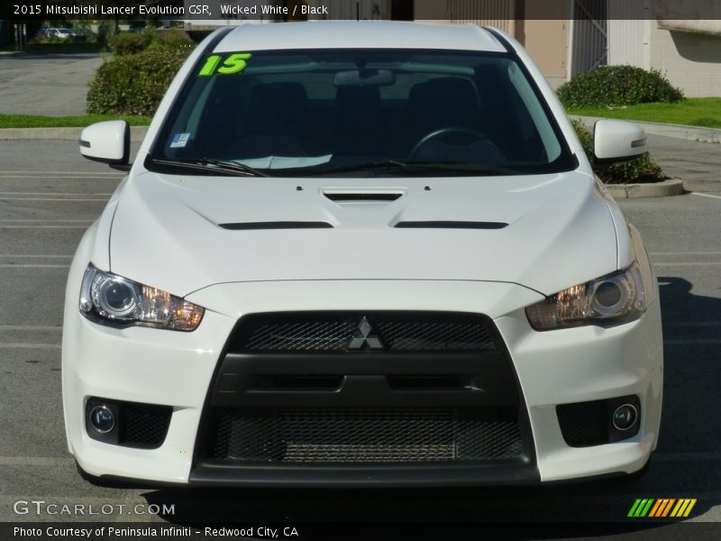Wicked White / Black 2015 Mitsubishi Lancer Evolution GSR