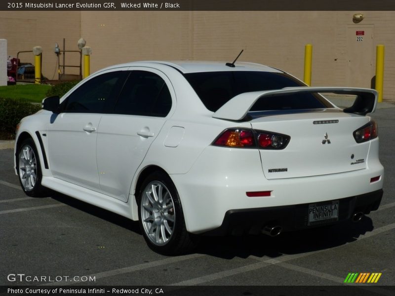 Wicked White / Black 2015 Mitsubishi Lancer Evolution GSR