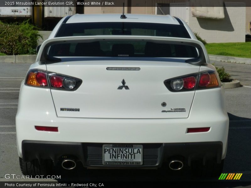 Wicked White / Black 2015 Mitsubishi Lancer Evolution GSR