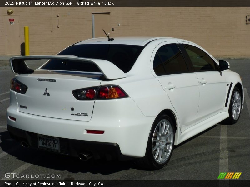 Wicked White / Black 2015 Mitsubishi Lancer Evolution GSR