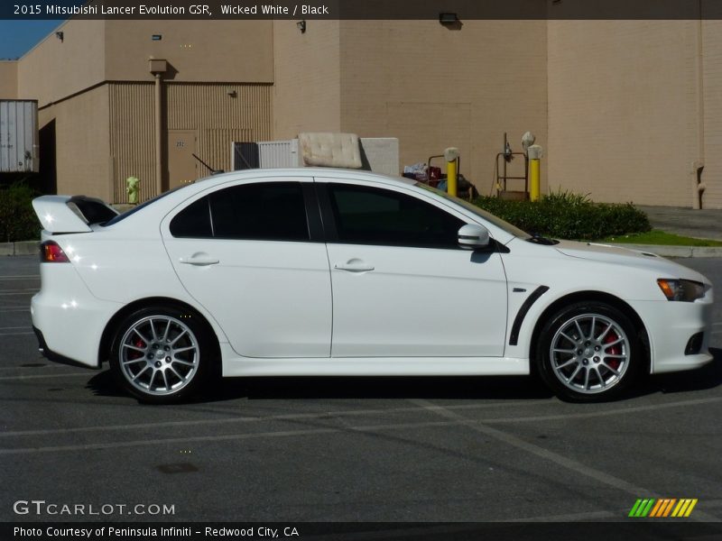 Wicked White / Black 2015 Mitsubishi Lancer Evolution GSR
