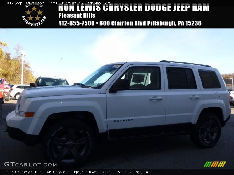 Bright White / Dark Slate Gray 2017 Jeep Patriot Sport SE 4x4