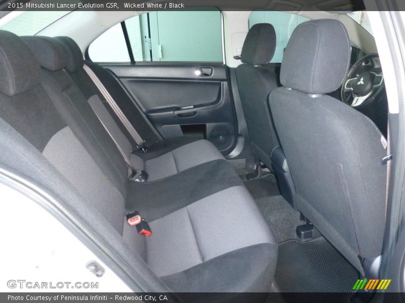 Wicked White / Black 2015 Mitsubishi Lancer Evolution GSR