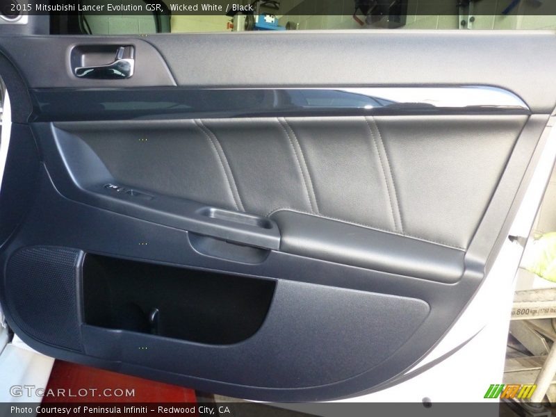 Wicked White / Black 2015 Mitsubishi Lancer Evolution GSR