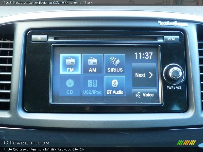 Wicked White / Black 2015 Mitsubishi Lancer Evolution GSR