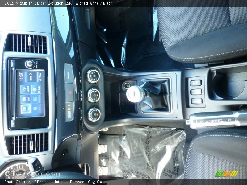 Wicked White / Black 2015 Mitsubishi Lancer Evolution GSR