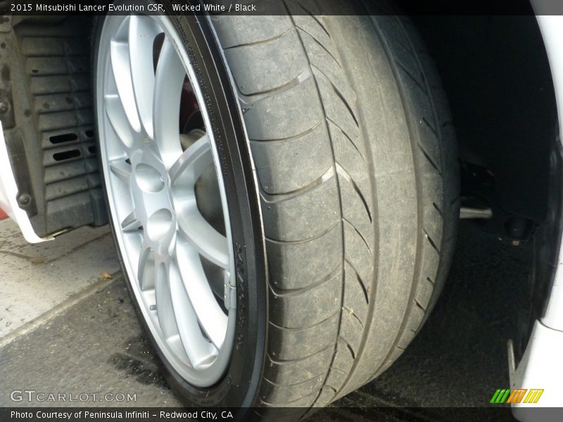 Wicked White / Black 2015 Mitsubishi Lancer Evolution GSR
