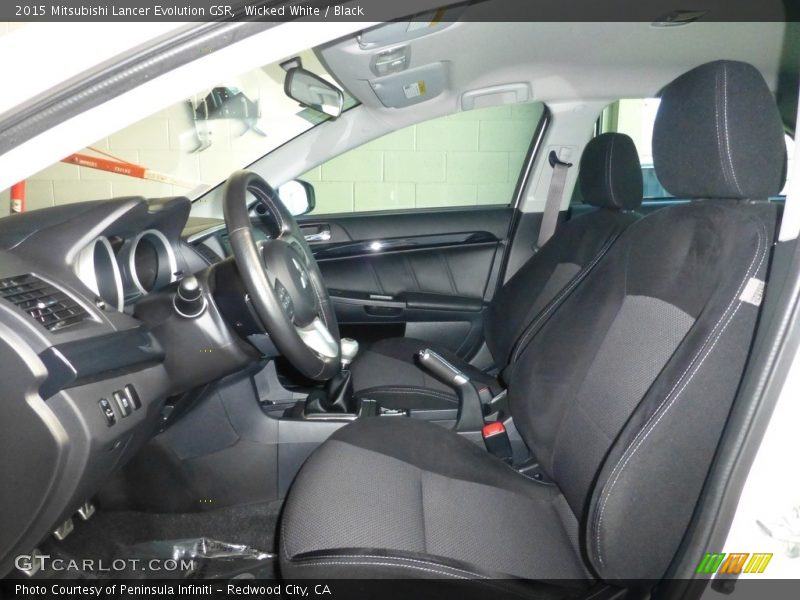 Front Seat of 2015 Lancer Evolution GSR
