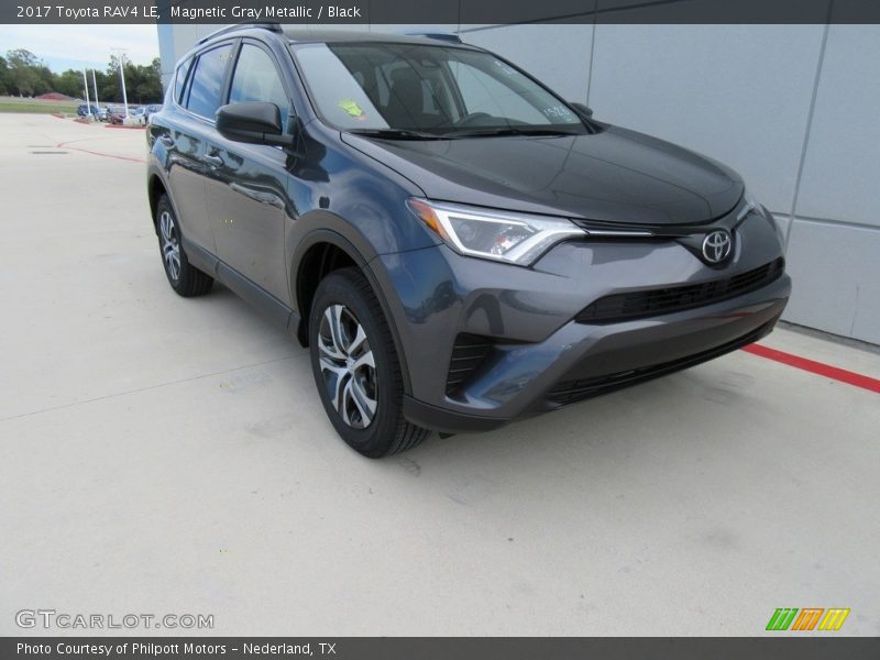 Magnetic Gray Metallic / Black 2017 Toyota RAV4 LE