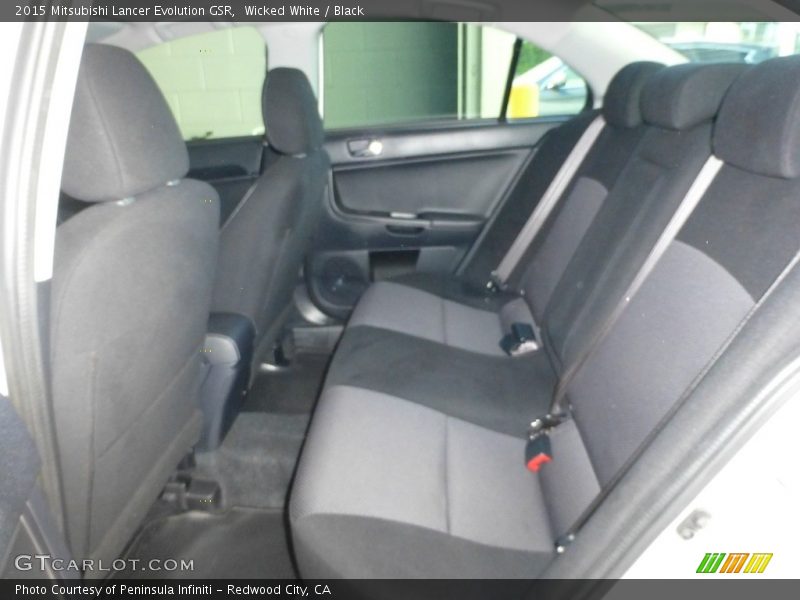 Wicked White / Black 2015 Mitsubishi Lancer Evolution GSR