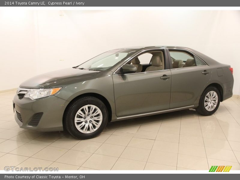 Cypress Pearl / Ivory 2014 Toyota Camry LE