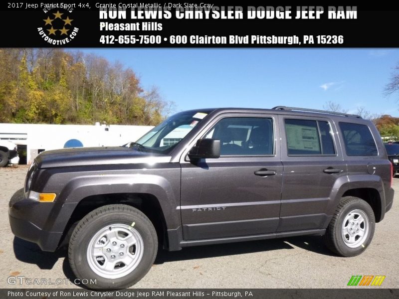 Granite Crystal Metallic / Dark Slate Gray 2017 Jeep Patriot Sport 4x4