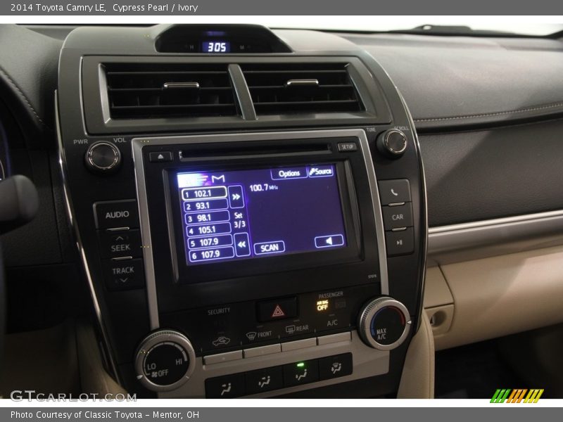 Cypress Pearl / Ivory 2014 Toyota Camry LE