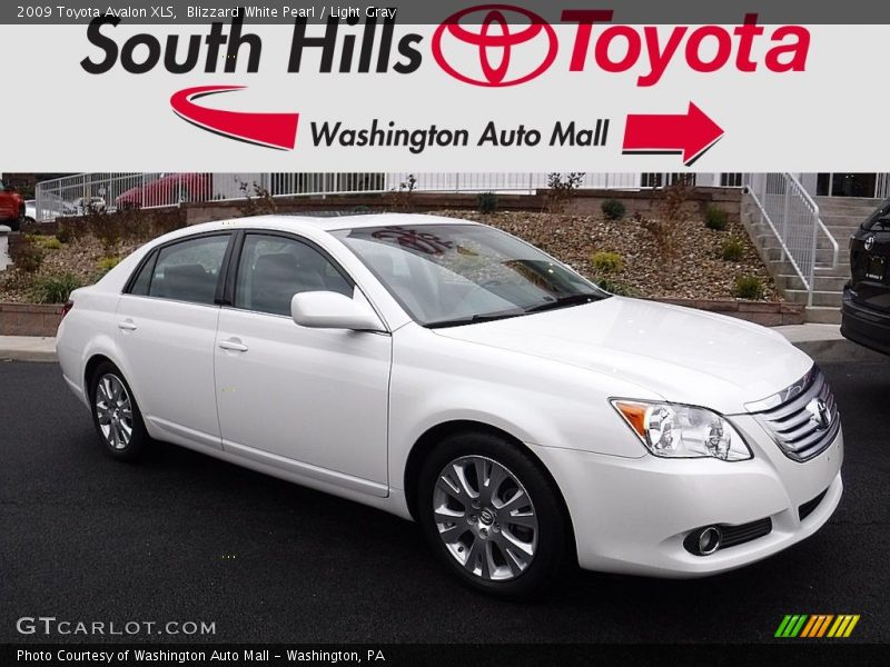 Blizzard White Pearl / Light Gray 2009 Toyota Avalon XLS
