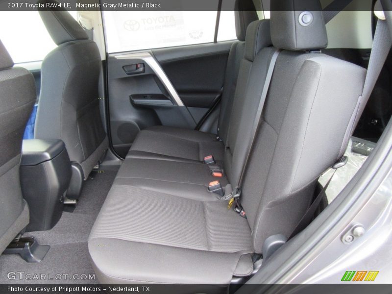 Rear Seat of 2017 RAV4 LE