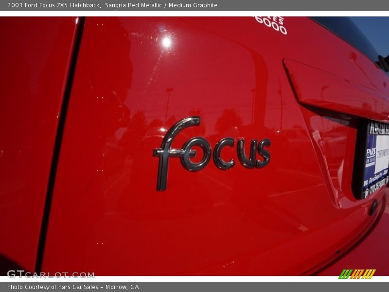 Sangria Red Metallic / Medium Graphite 2003 Ford Focus ZX5 Hatchback