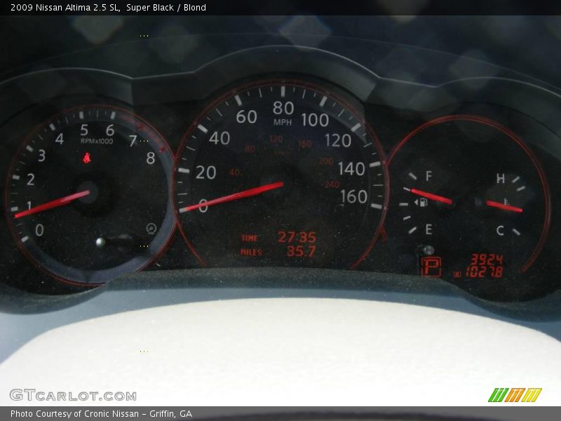 Super Black / Blond 2009 Nissan Altima 2.5 SL