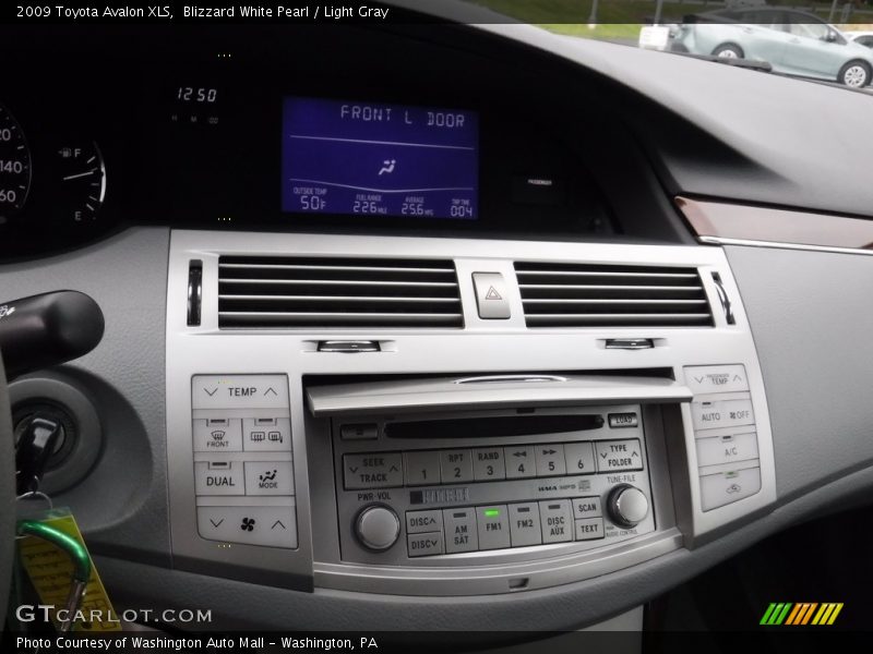 Blizzard White Pearl / Light Gray 2009 Toyota Avalon XLS