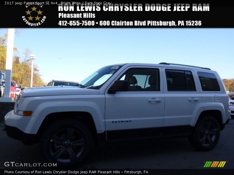 Bright White / Dark Slate Gray 2017 Jeep Patriot Sport SE 4x4