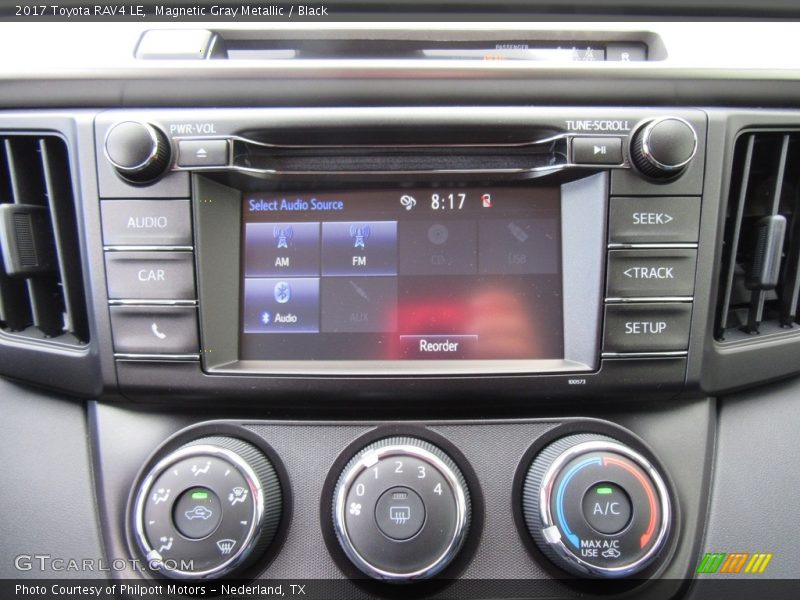 Controls of 2017 RAV4 LE