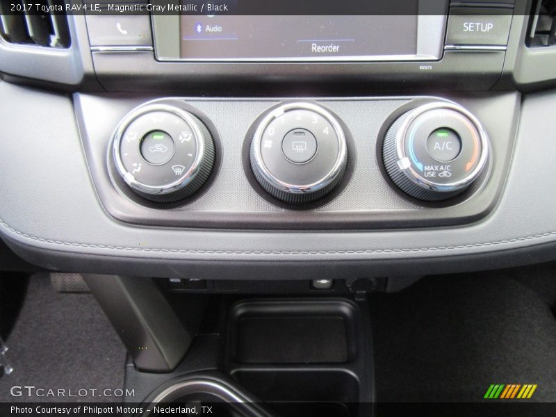 Controls of 2017 RAV4 LE