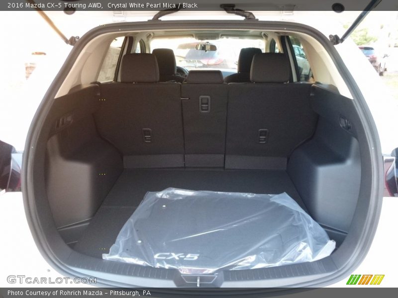 Crystal White Pearl Mica / Black 2016 Mazda CX-5 Touring AWD
