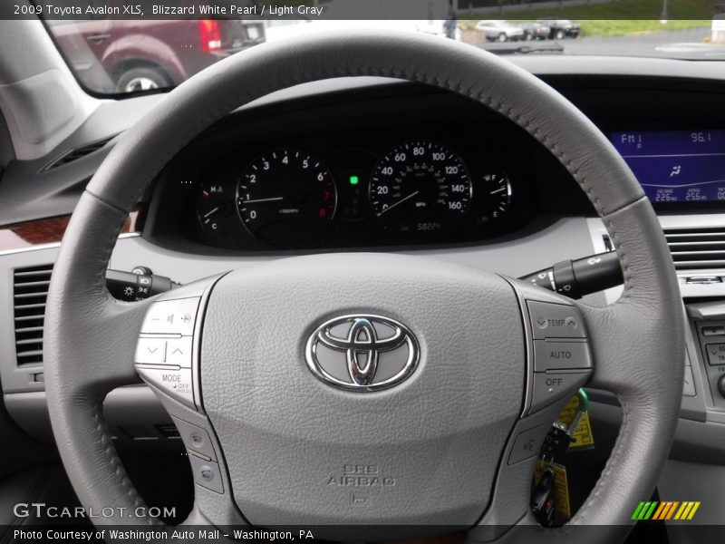 Blizzard White Pearl / Light Gray 2009 Toyota Avalon XLS