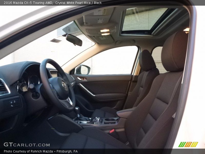 Crystal White Pearl Mica / Black 2016 Mazda CX-5 Touring AWD