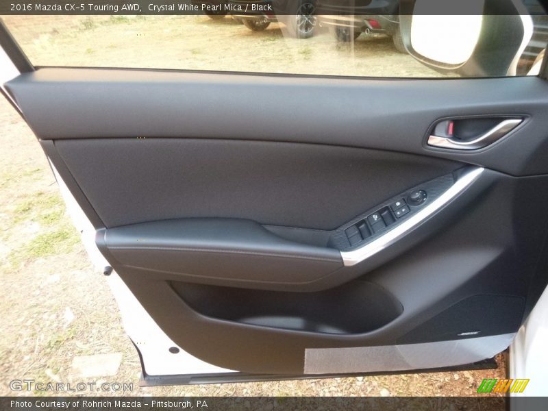 Crystal White Pearl Mica / Black 2016 Mazda CX-5 Touring AWD