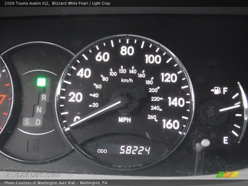 Blizzard White Pearl / Light Gray 2009 Toyota Avalon XLS
