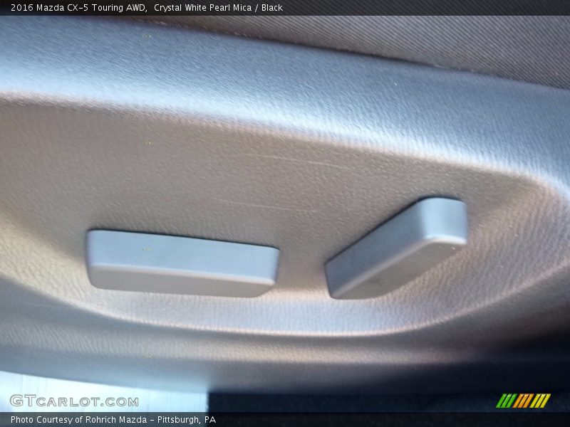 Crystal White Pearl Mica / Black 2016 Mazda CX-5 Touring AWD